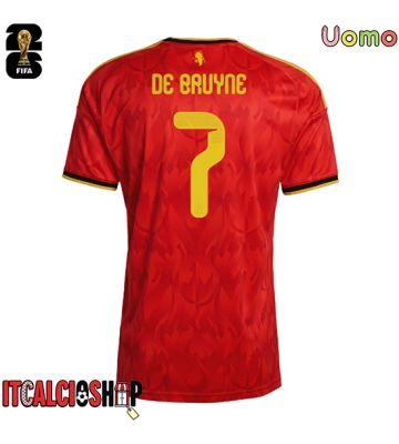 Belgio Kevin De Bruyne #7 Prima Maglia Mondiali 2026 Manica Corta